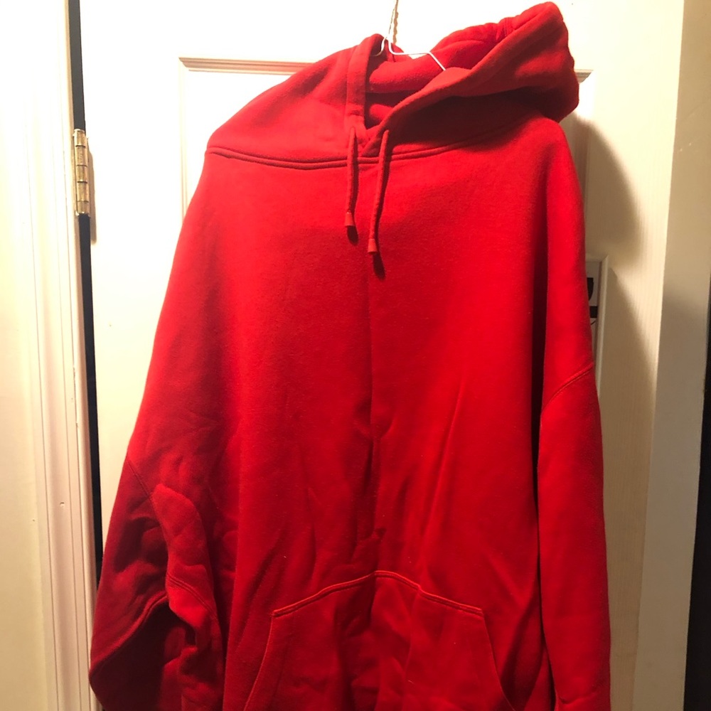 Red sweatsuit